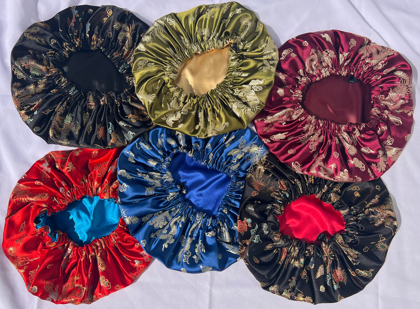 Burgundy Dragon Bonnet